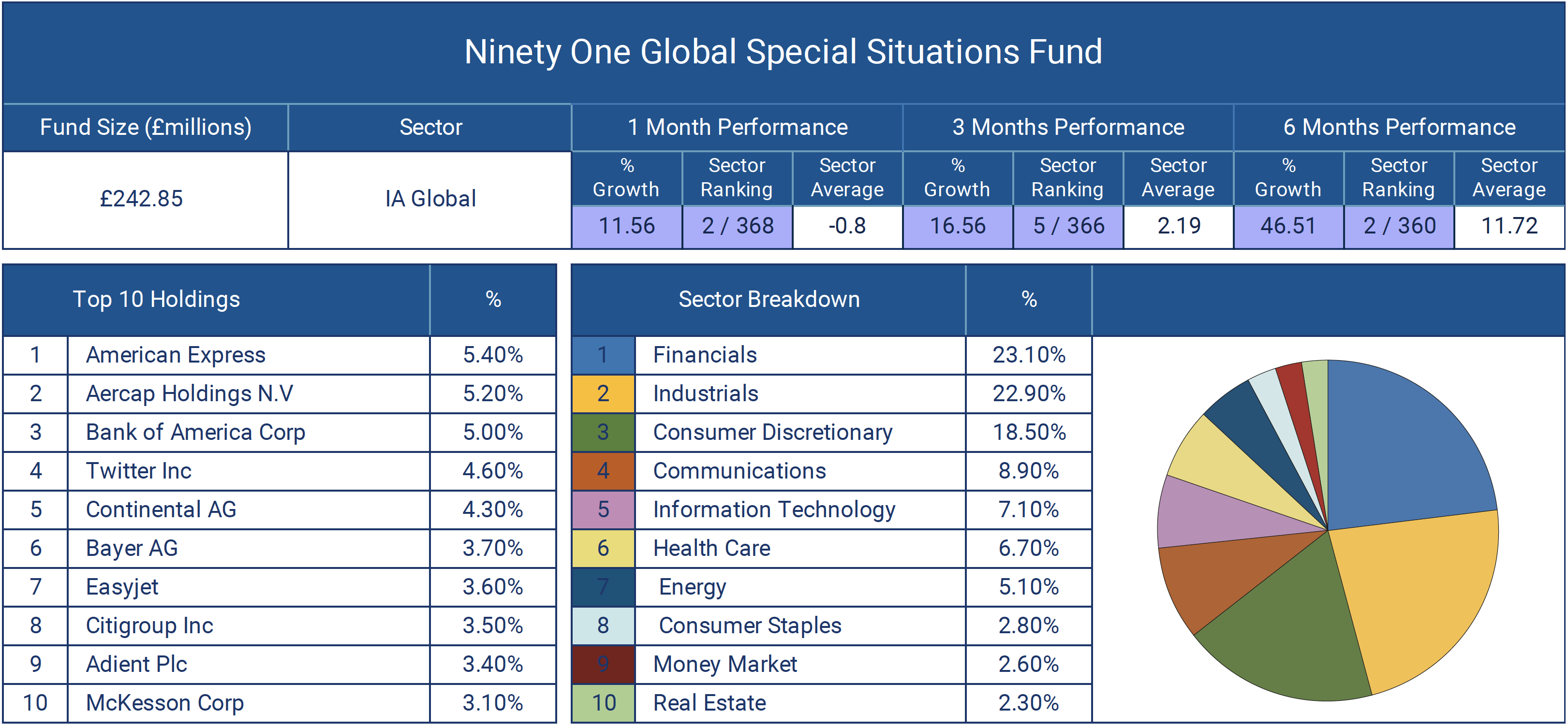 Ninety One Global Special Situations Fund
