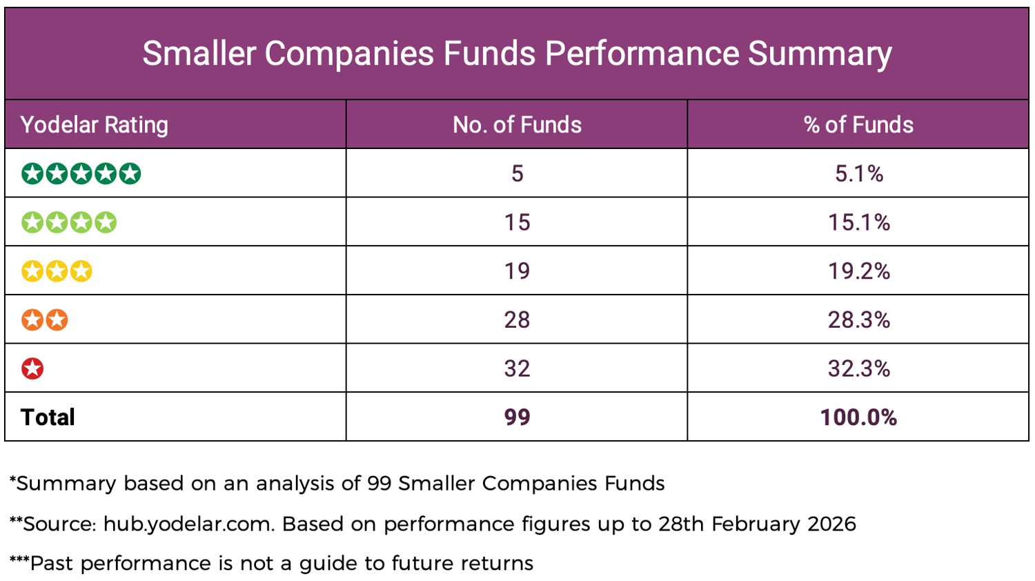 Smaller Company Fund Performance Summary