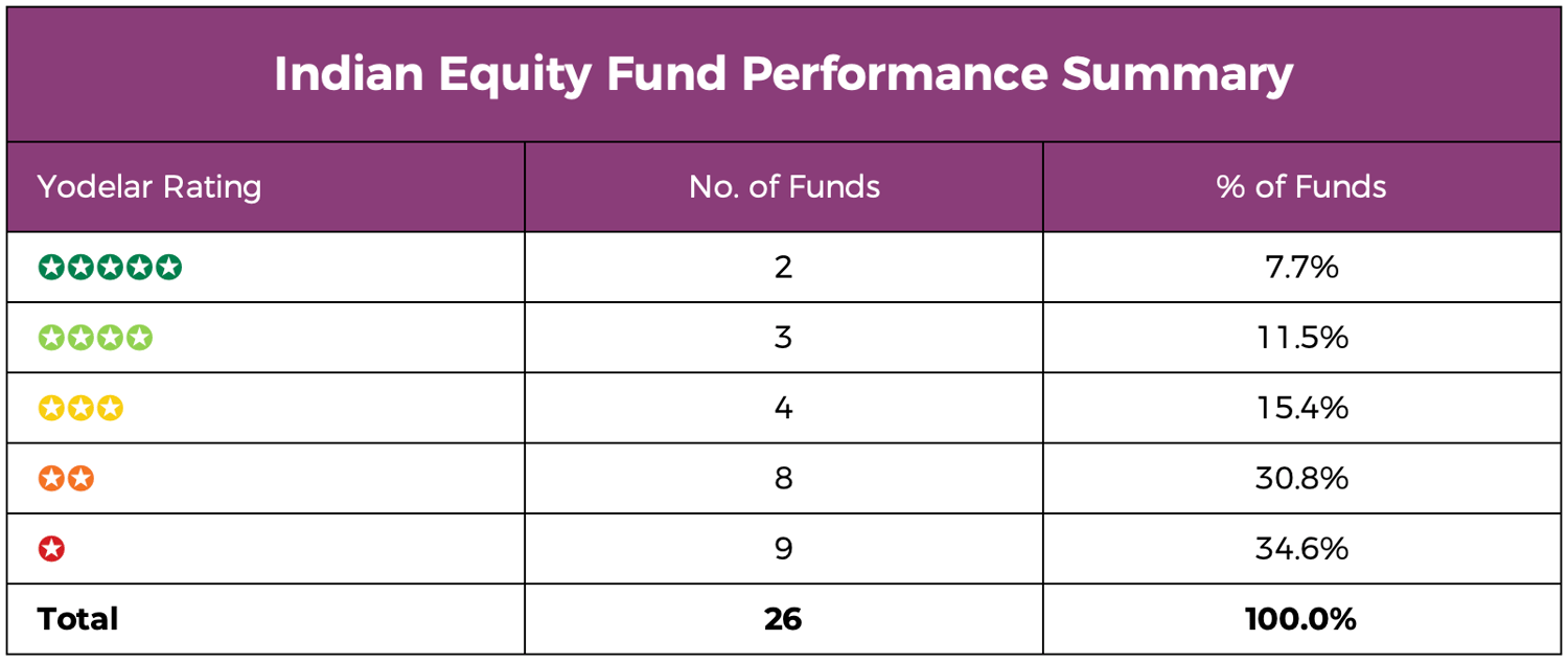 Indian Equity Fund Performance Summary