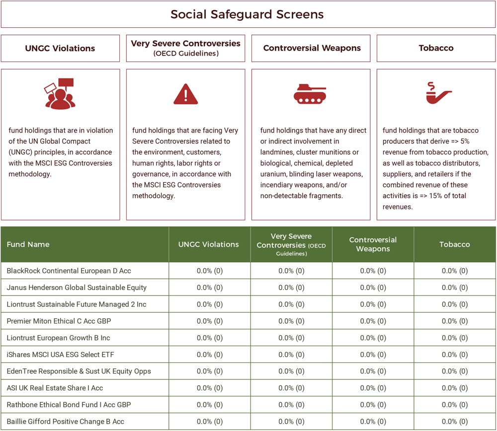 TOP 10 ESG Funds ESG Criteria